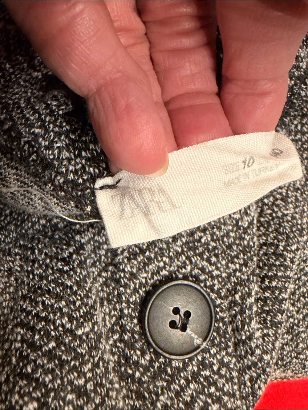 ZARA WIDE LEG Kids Gray Herringbone Wide-Leg Pants - Picture 4 of 4